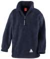 RS33B R33J/Y Result Kids/Youths Zip Neck Polartherm™ Fleece Navy colour image